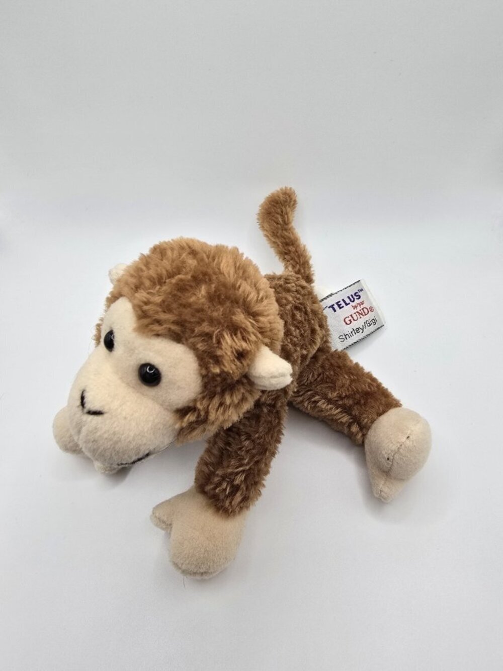 Gund Telus Brown Monkey Shirley/Gigi Plush Toy Stuffed